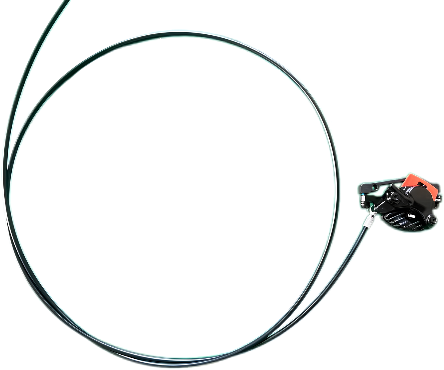 REAR HYDRUALIC BRAKE line with caliper (NUTT)
